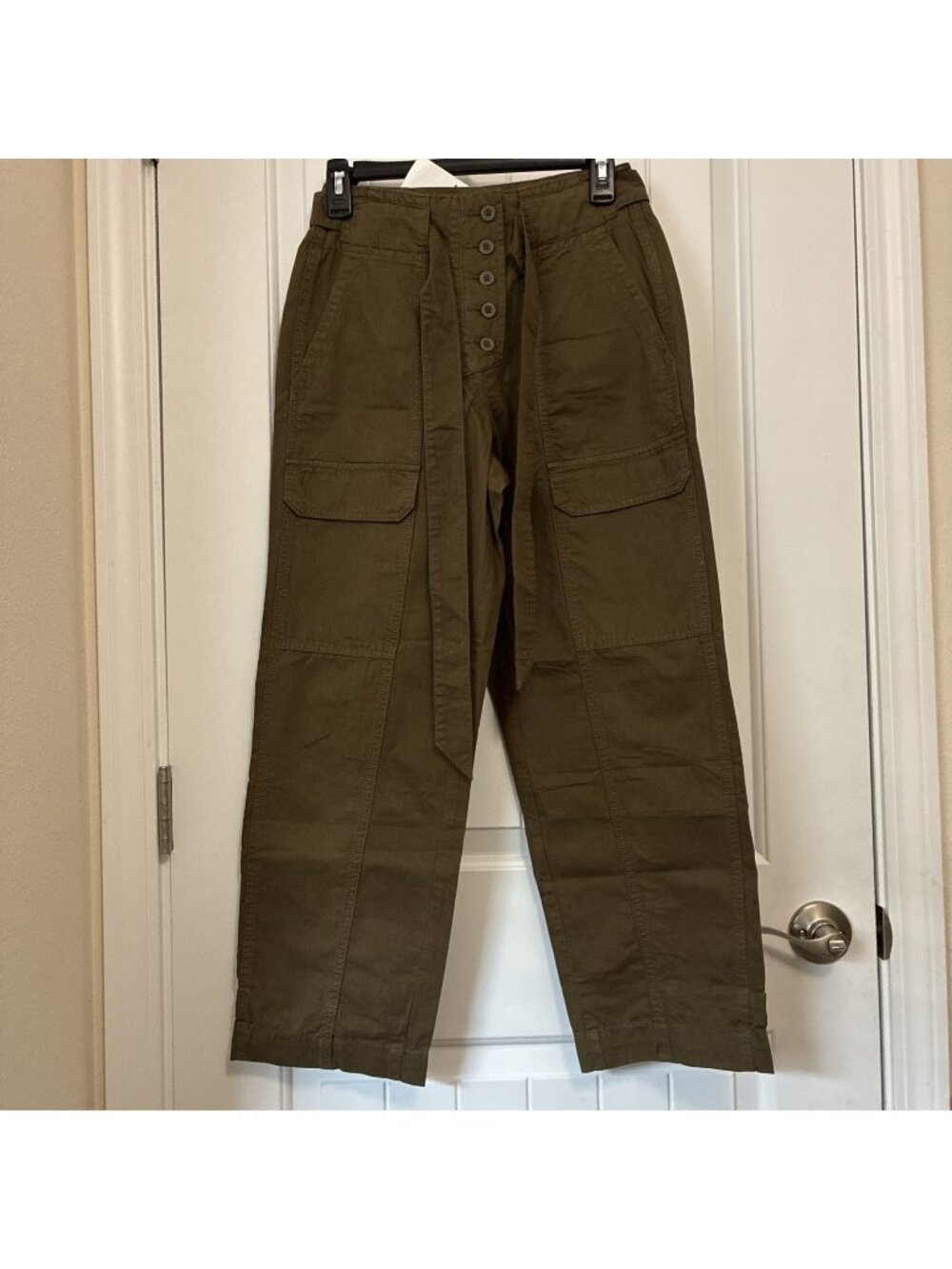 Unpublished Jean Company Sample Button Fly Jeans In Olive 26” X 26” Rise 11”